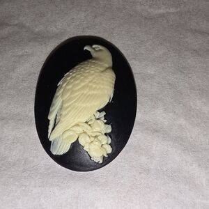 Raven Cameo Mold, Jewelry Making - Resin / Polymer Clay 30 x 40mm